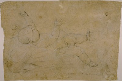 Ležící dítě od Luca Giordano
