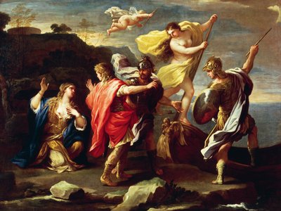 Rinaldo a Armida, Luca Giordano, olej na plátně od Luca Giordano
