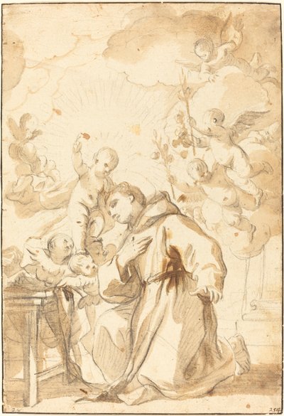 Svatý Antonín z Padovy od Luca Giordano