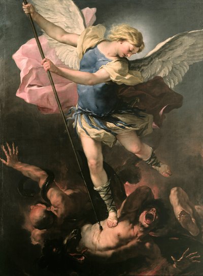 Svatý Michael Archanděl, asi 1663 od Luca Giordano