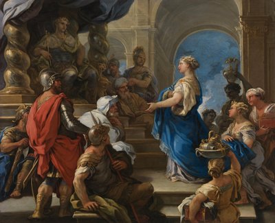 Šalomoun a královna ze Sáby od Luca Giordano