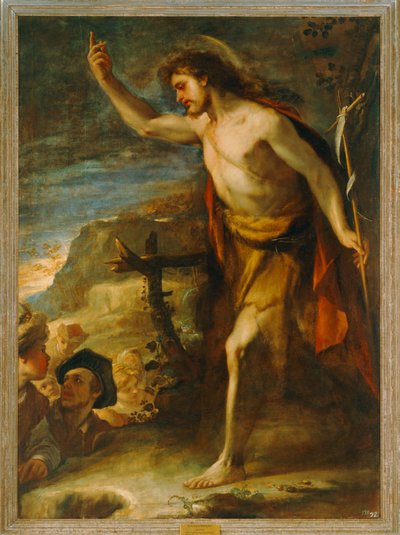 Svatý Jan Křtitel, kázání. 10034651 ... od Luca Giordano
