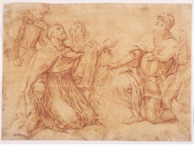 Svatý Augustin, Mikuláš z Tolentina, Tereza a Vilém od Luca Giordano