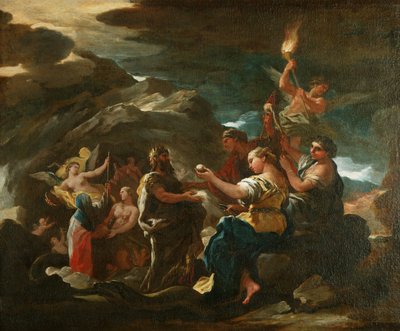 The Cave Of Eternity, c.1685 (olej na plátně) od Luca Giordano
