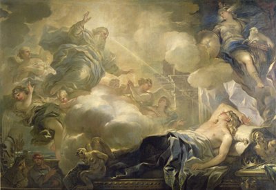 Šalomounův sen, kolem roku 1693 od Luca Giordano
