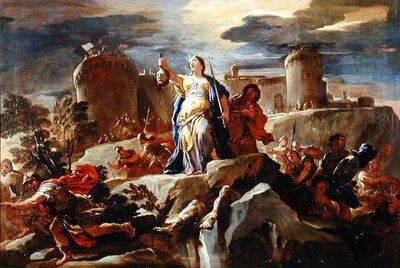 The Triumph of Judith, c.1703 (olej na plátně) od Luca Giordano