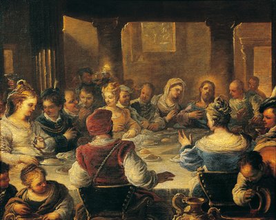 Svatba v Káně od Luca Giordano