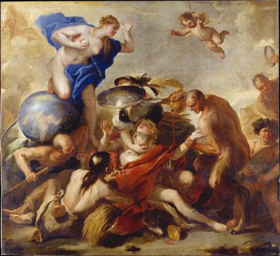 Mladík pokoušený neřestmi od Luca Giordano