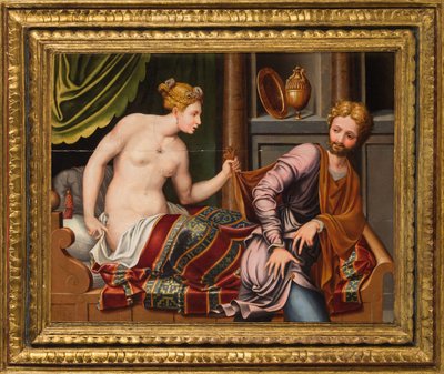 Josefa a Potifarova žena. od Luca Penni