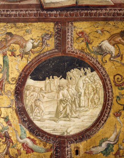 Dante a Virgil v pekle, scéna z Božské komedie, od Dante Alighieri (1265-1321) od Luca Signorelli