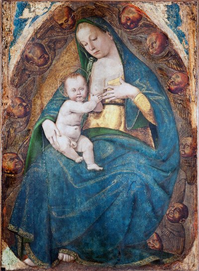 Kojící Madonna, 1482-c.1485 od Luca Signorelli