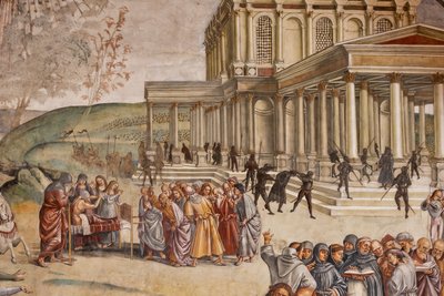 Kázání a fakta Antikrista, detail, detail od Luca Signorelli