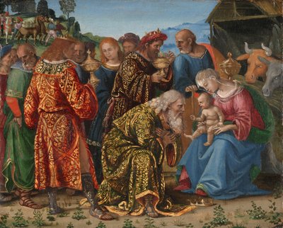 Klanění tří králů od Luca Signorelli