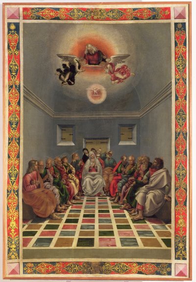 Sestoupení Ducha Svatého od Luca Signorelli
