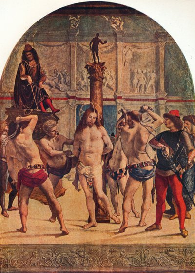 Bičování Krista, 1482-1485, 1930. od Luca Signorelli