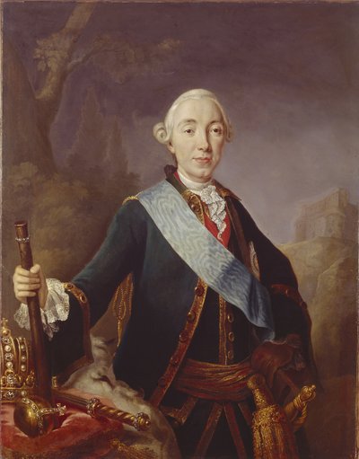 Portrét ruského cara Petra III. 1728-1762, 1761 od Lucas Conrad Pfandzelt