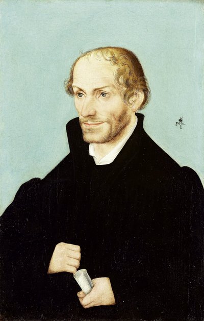Philipp Melanchthon, vůdčí postava reformace od Lucas Cranach (I) (workshop of)