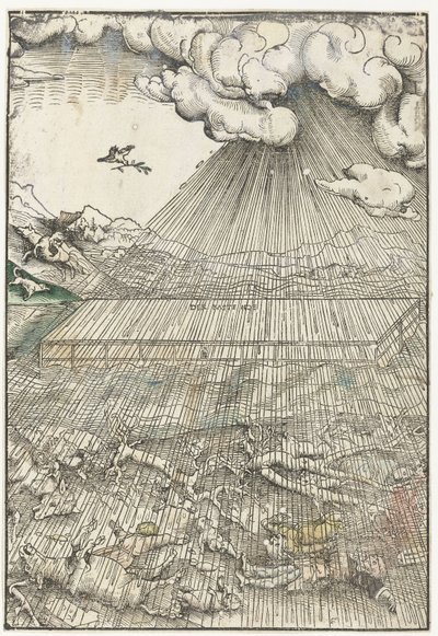 Potopa a Noemova archa od Lucas Cranach