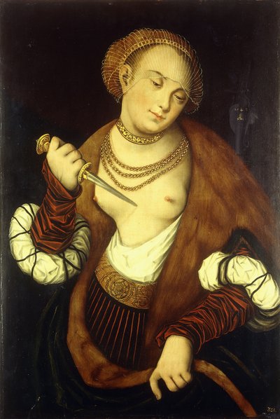 Lukrécie, 1548 od Lucas Cranach