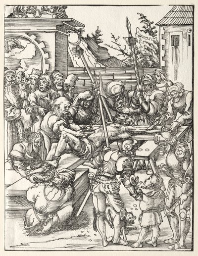 Umučení svatého Bartoloměje od Lucas Cranach