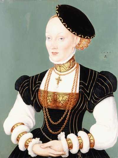 Portrét Anny Dánské od Lucas Cranach