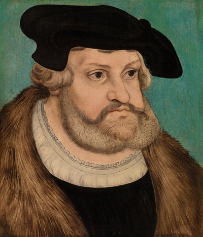 Portrét Fridricha Moudrého, vévody Saského od Lucas Cranach