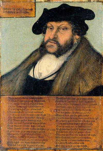 Portrét Jana Stálého, saského kurfiřta od Lucas Cranach
