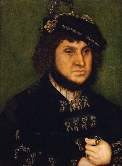 Portrét kurfiřta vévody Johanna Steadfast Saska od Lucas Cranach