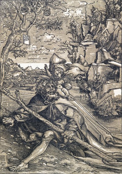 Svatý Kryštof, 1506-9 od Lucas Cranach