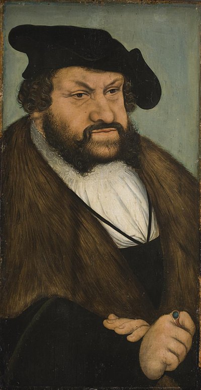 Portrét saského kurfiřta Jana Stálého (1468-1532) od Lucas Cranach d.Æ.