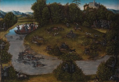 Hon na jelena saského kurfiřta Frederika Moudrého (1463–1525) od Lucas Cranach d.Æ.