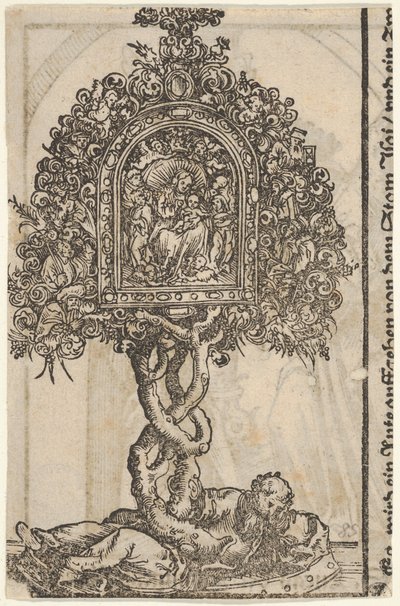 Zlatý relikviář se stromem Jesse, z Velké série wittenberských relikviářů, 1509. od Lucas Cranach the Elder