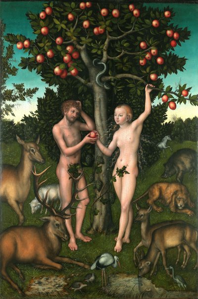 Adam a Eva od Lucas Cranach the Elder