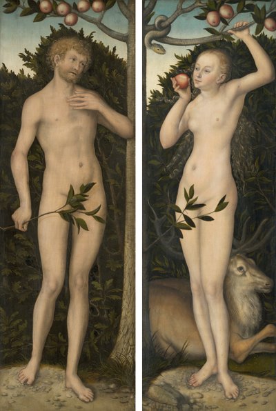 Adam a Eva od Lucas Cranach the Elder