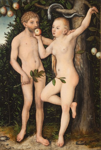 Adam a Eva od Lucas Cranach the Elder