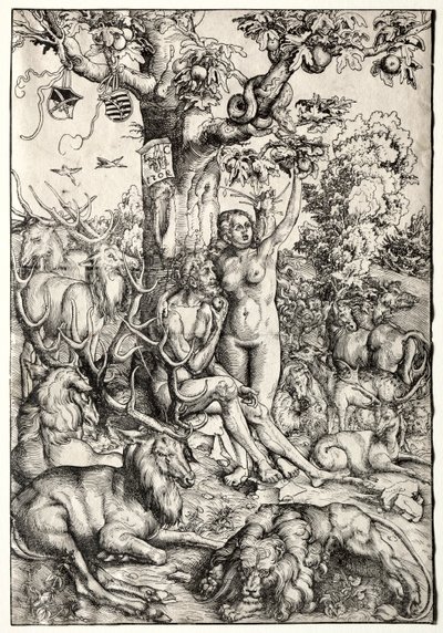 Adam a Eva v ráji, 1509. od Lucas Cranach the Elder