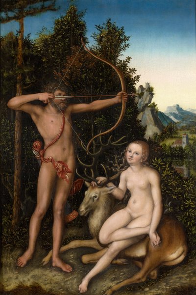 Apollón a Diana od Lucas Cranach the Elder