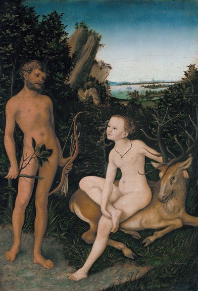 Apollo a Diana od Lucas Cranach the Elder