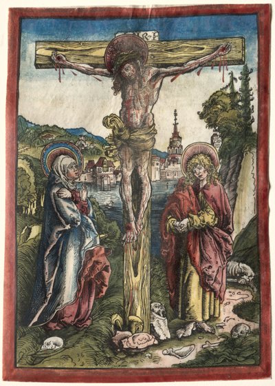 Kristus na kříži mezi Pannou Marií a svatým Janem, 1503. od Lucas Cranach the Elder