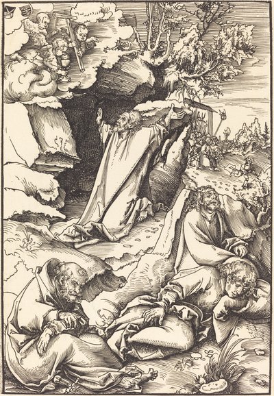 Kristus na hoře Olivetské od Lucas Cranach the Elder