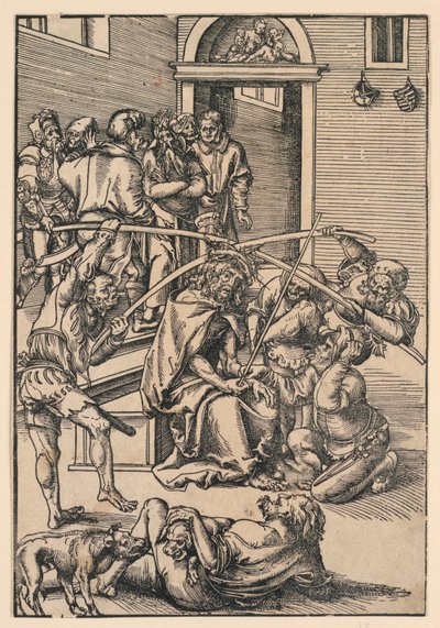 Trnová koruna, ilustrace z "The Passion" od Lucas Cranach the Elder