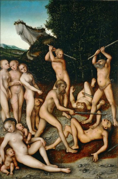 Plody žárlivosti (Stříbrný věk) od Lucas Cranach the Elder