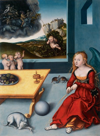 Francouzsky: La Mélancolie Melancholia od Lucas Cranach the Elder