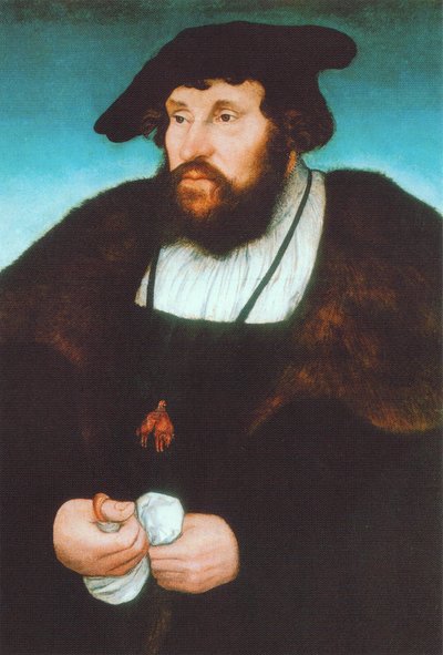 Německy: Bildnis Christians II., König von Dänemark Portrét dánského krále Christiana II. od Lucas Cranach the Elder