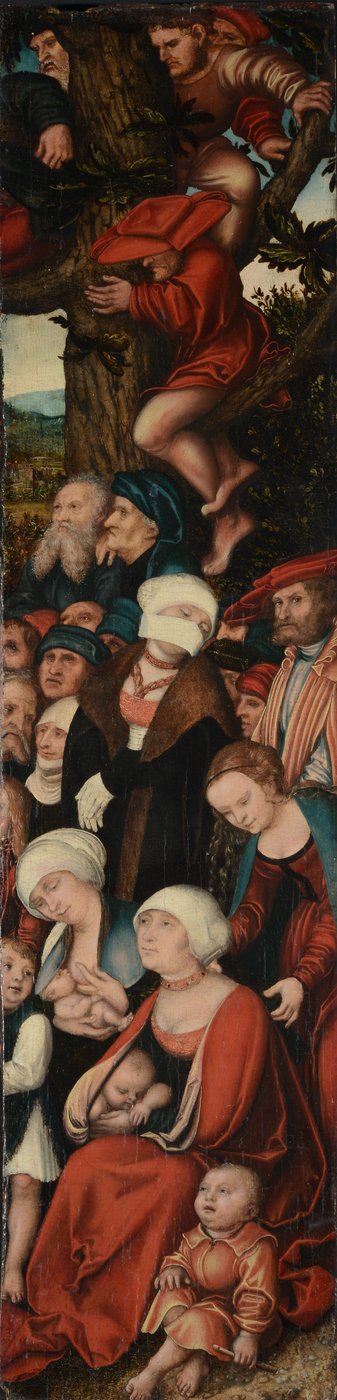 Německy: Die Predigt Johannes des Täufers Kázání Jana Křtitele od Lucas Cranach the Elder
