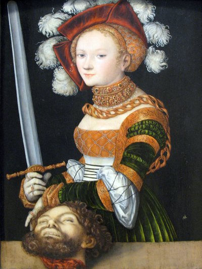 Judita s hlavou Holoferna od Lucas Cranach the Elder