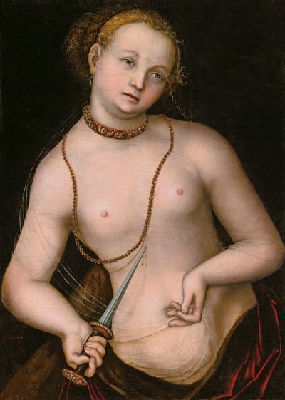 Lucretia od Lucas Cranach the Elder