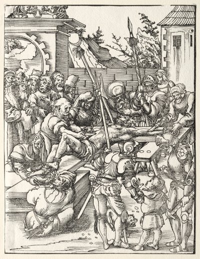 Umučení svatého Bartoloměje. od Lucas Cranach the Elder