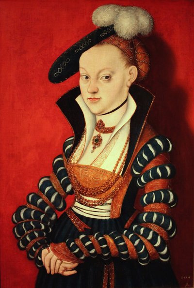 Portrét Christiane von Eulenau od Lucas Cranach the Elder