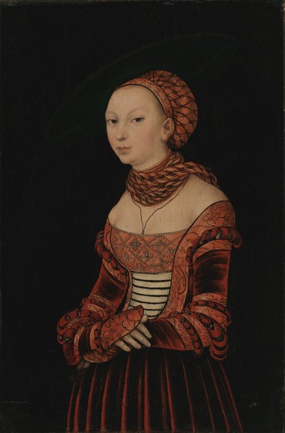 Portrét mladé ženy, 1525. od Lucas Cranach the Elder